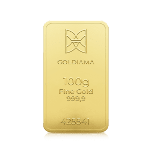 100 Gram Gold Bar 999.9 Purity